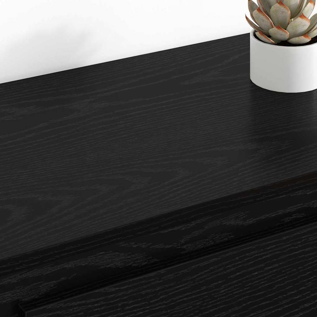 Sideboards 2 Pcs Black Oak Effect 70 X 35.5 X 67.5 Cm