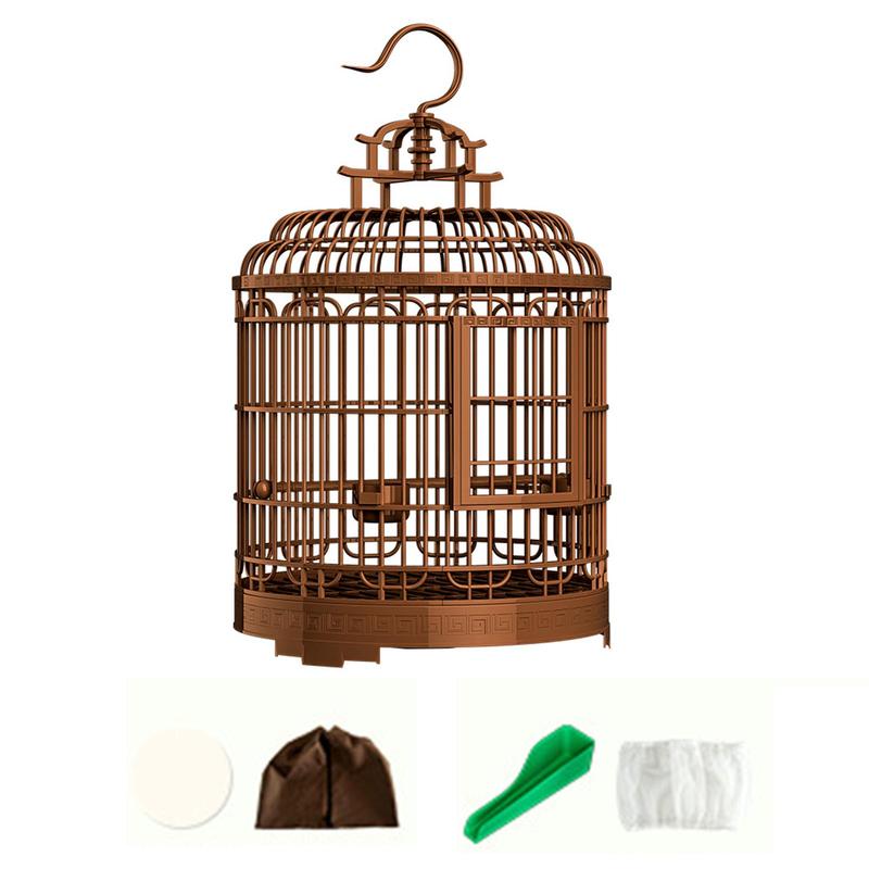 Villa Bird Cage Nest Pet Supplies Hanging Large Parrot Cage Portable Pet Cage for Canary Macaw Parakeets African Grey Finches
