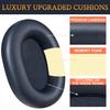 SOULWIT Sheepskin Ear Pads for Sony WH-1000XM5 (WH1000XM5) Headset, Replacement Noise-Isolating Ear Cushions, Thick Headphone Pads, Bright Blue