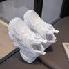 Summer New Double-mesh White Shoes with Rotating Buttons, Children's Sports Shoes for Boys and Girls, Soft-soled Running Dad Shoes