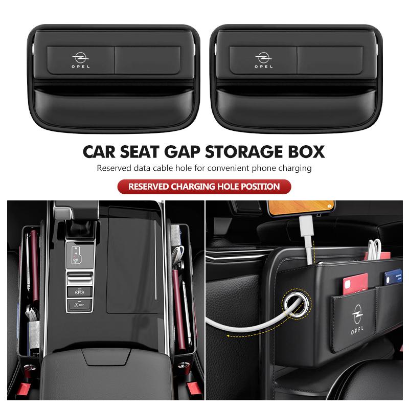 Car Seat Gap Storage Box Convenient Auto Seat Side Pocket For Opel Insignia Corsa Zafira Mokka Grandland Antara Ampera