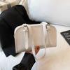 Pu-Kissen-Tasche für Damen mit Reißverschluss und innerem Handyfach für den lässigen täglichen Gebrauch