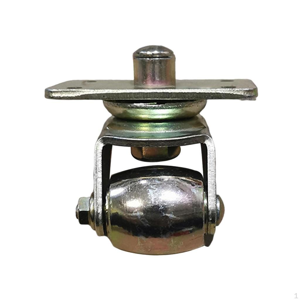 Piano Wheel Casters Multifunction Degree Rotation Metal Wear Resistant Easy Installation Replacement