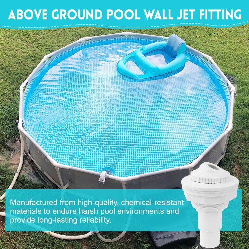 White Return Jet Fitting Adjustable Above Ground Pool Complete Pool Return Jet SP1023