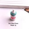 3D Resin Macaron Color Milk Bottle for DIY Jewelry