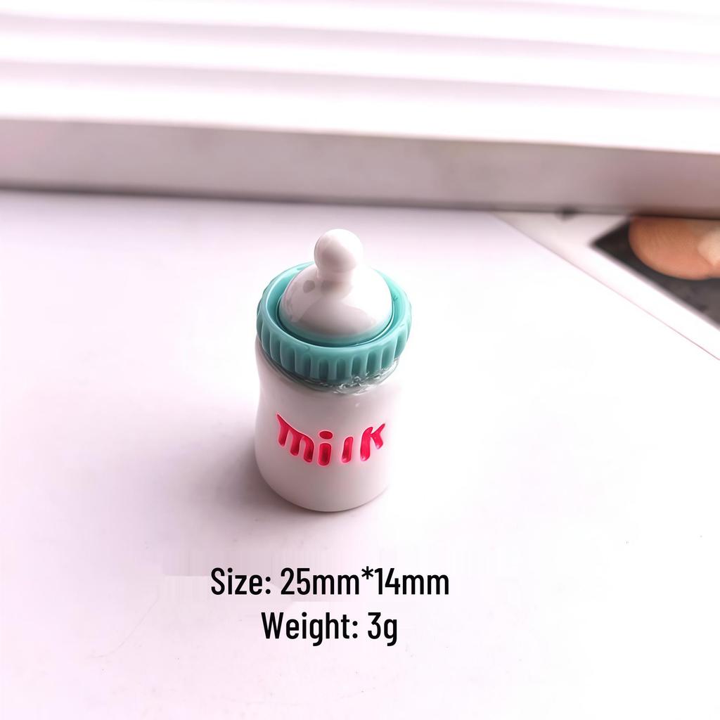3D Resin Macaron Color Milk Bottle for DIY Jewelry