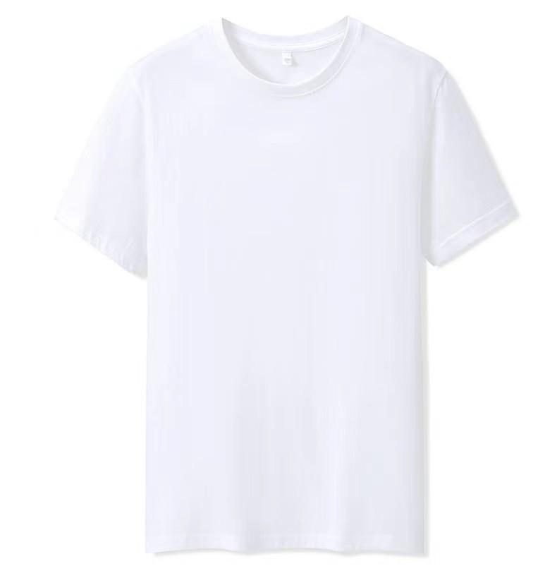 Available: Men's 180g Cotton Crew Neck Short Sleeve T-Shirt - Solid Color, Pure Cotton, Ideal for Summer and Advertising.