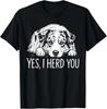 Ja, ich habe dich gehört Australian Shepherd Hundeliebhaber T-Shirt Line Art