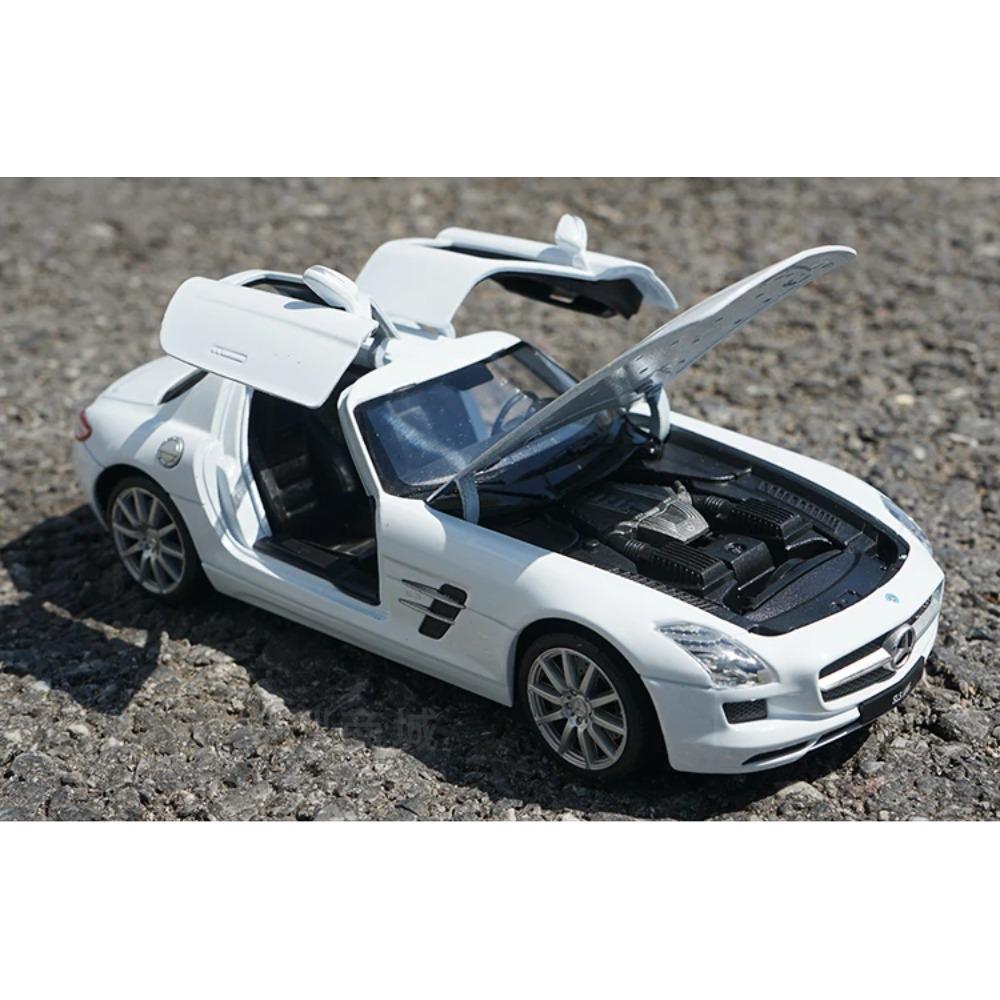 WELLY 1/24 Mercedes-Benz SLS AMG Alloy Car Model Diecasts & Toy Vehicles Collect Car Toy Boy Birthday Gifts