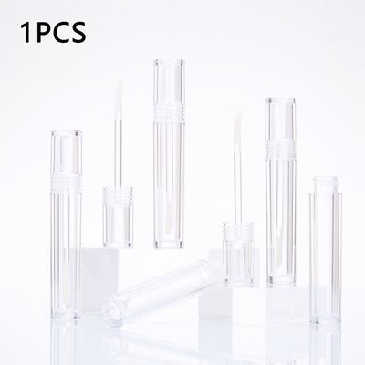 1Pcs Slender Empty Portable 5Ml Slender Wand Lip Gloss Tube Plastic Lip Glaze Tubes Clear Transparent Cosmetic Packing Containe