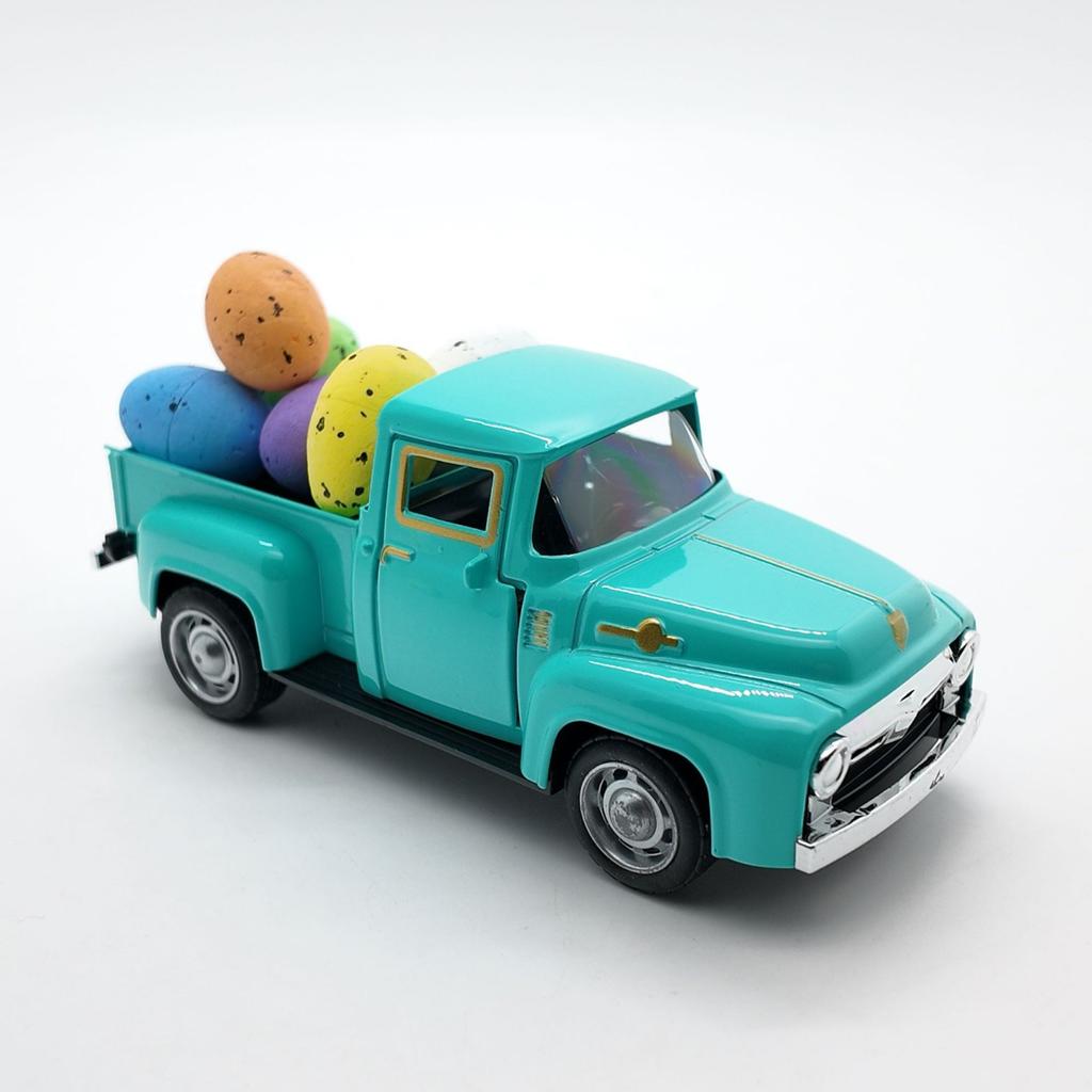 Easter Decorations For Children, Including A Bunny Car Die- Model.