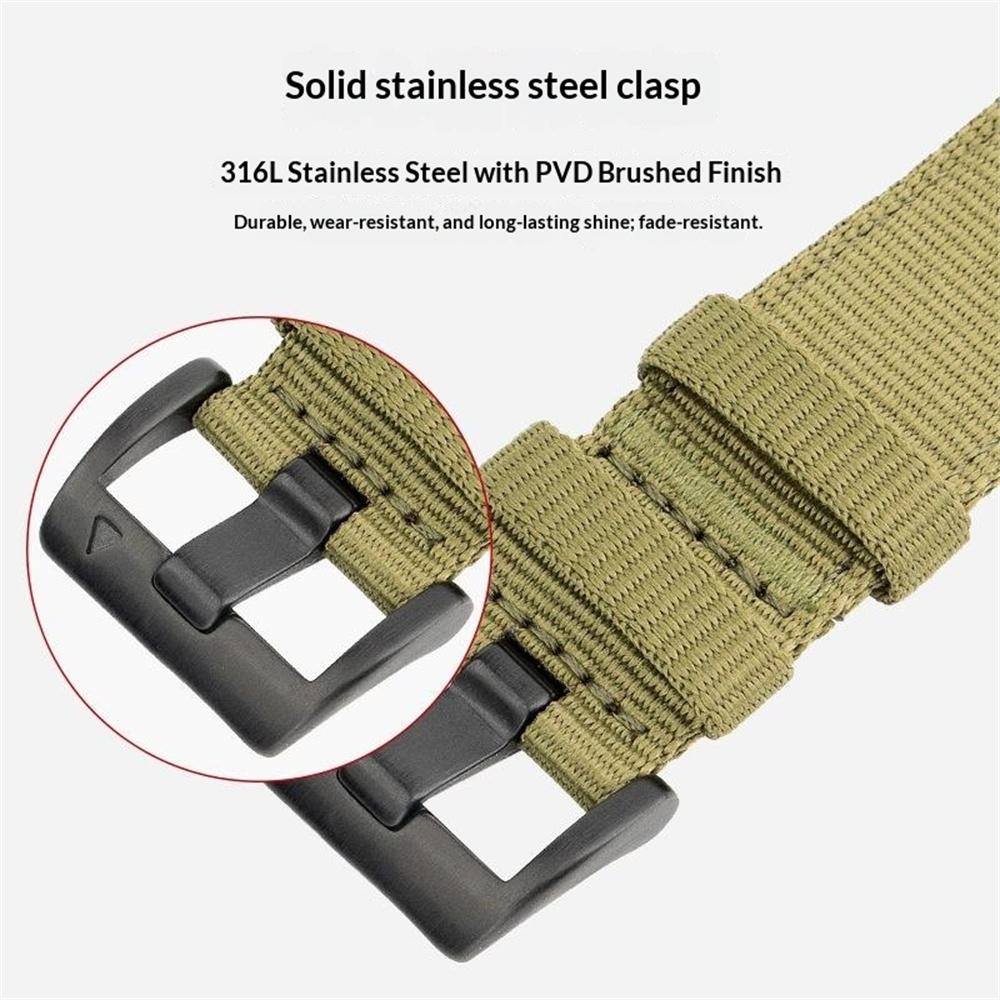 20mm Woven Nylon Watch Band For Huawei Watch GT 3 Pro 43mm Pin Buckle Strap