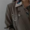 Ins Style Retro Pearl Fringed Pin Decoration Personality Temperament Japan And Korea Fashion Autumn And Winter New Coat Brooch Tide