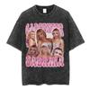 Sabrina Carpenter Short N' Sweet Tour Vintage Washed T Shirts Fans Gift Men Women Clothing Fashion Aesthetic T-shirts Streetwear