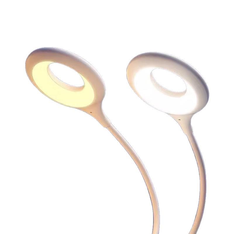 LED Sound-Activated Voice-Controlled Bedside Lamp with USB Smart Plug