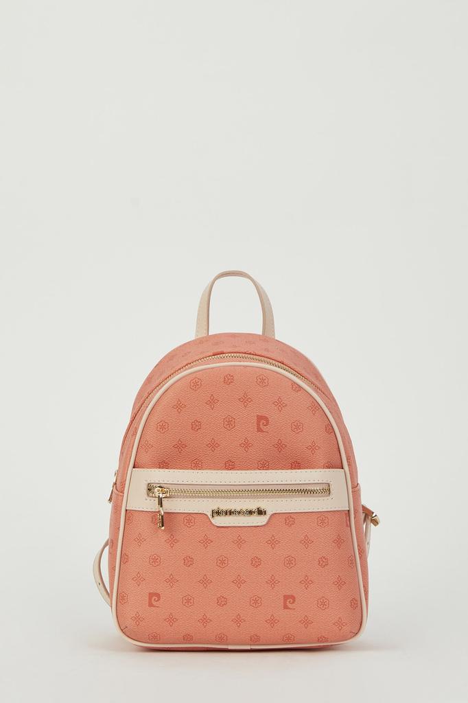 Original Pierre Cardin Coffee Monogram Luxury Backpack Coffee Monogram Women's Backpack