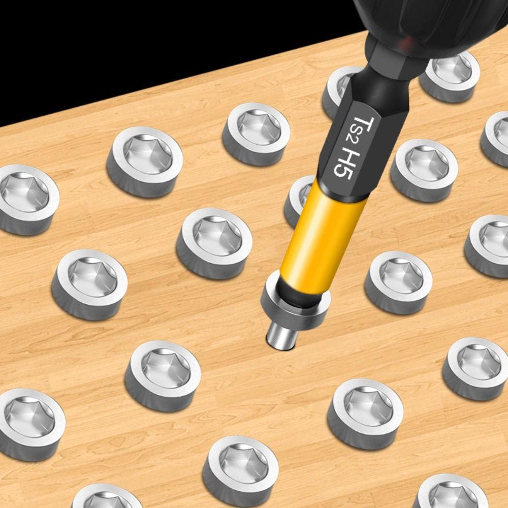 S2 Steel Internal Hex Bit High Hardness Magnetic Screwdriver Bit for Pneumatic Screwdriver
