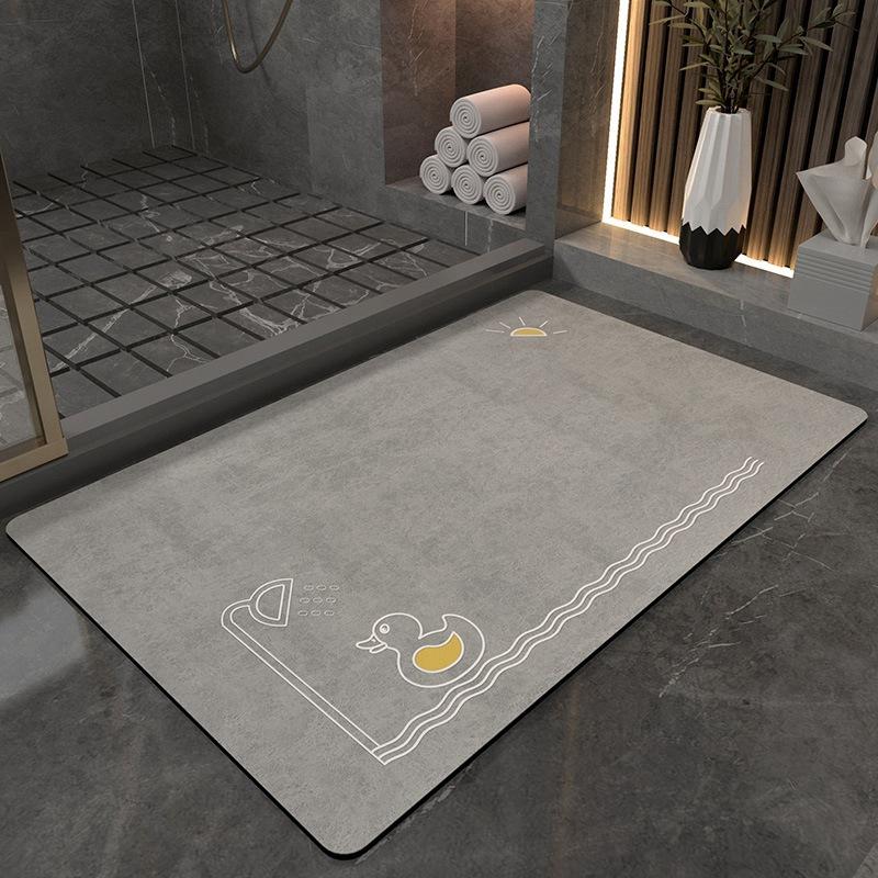 Diatom Mud Floor Mat Dirt-resistant Bathroom Floor Mat High-end Quick-drying Water-absorbing Pad Bathroom Anti-slip Pad Easy-to-maintenance Foot Mat