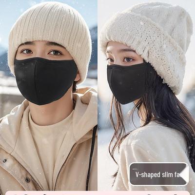Breathable 3D Cotton Face Mask for All Seasons: Warm, Washable, Unisex