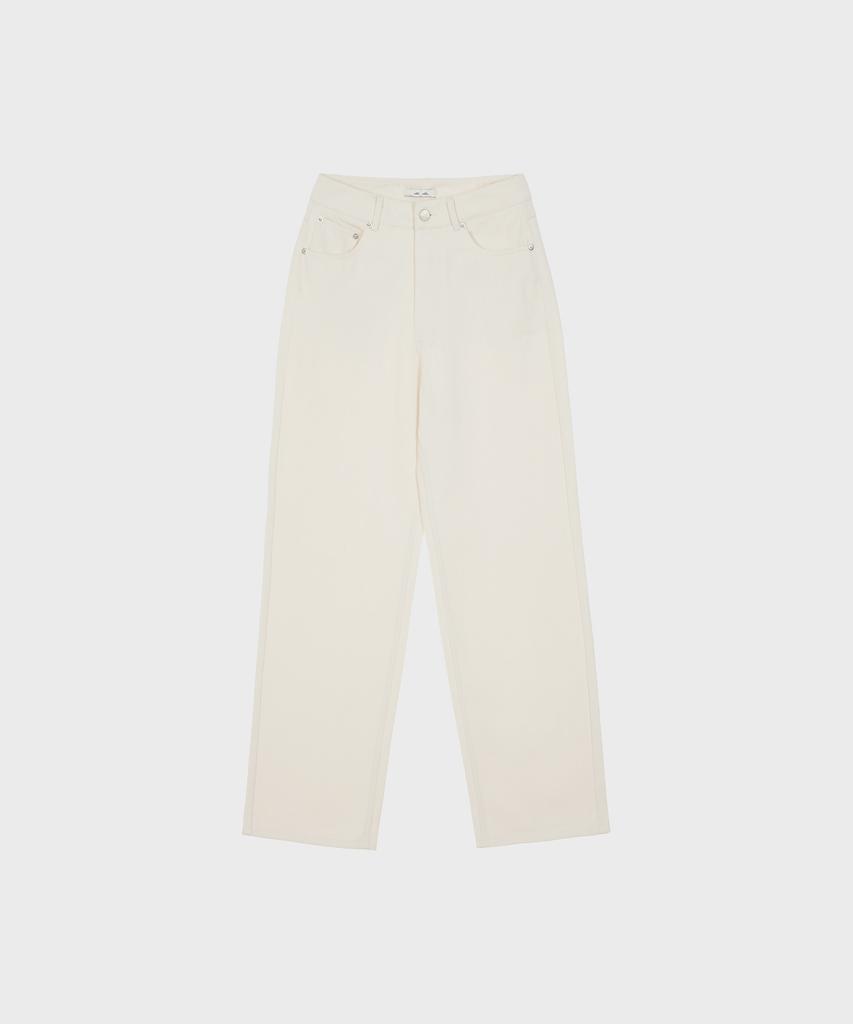 Alkialka Wide Cotton Pants (Ivory)
