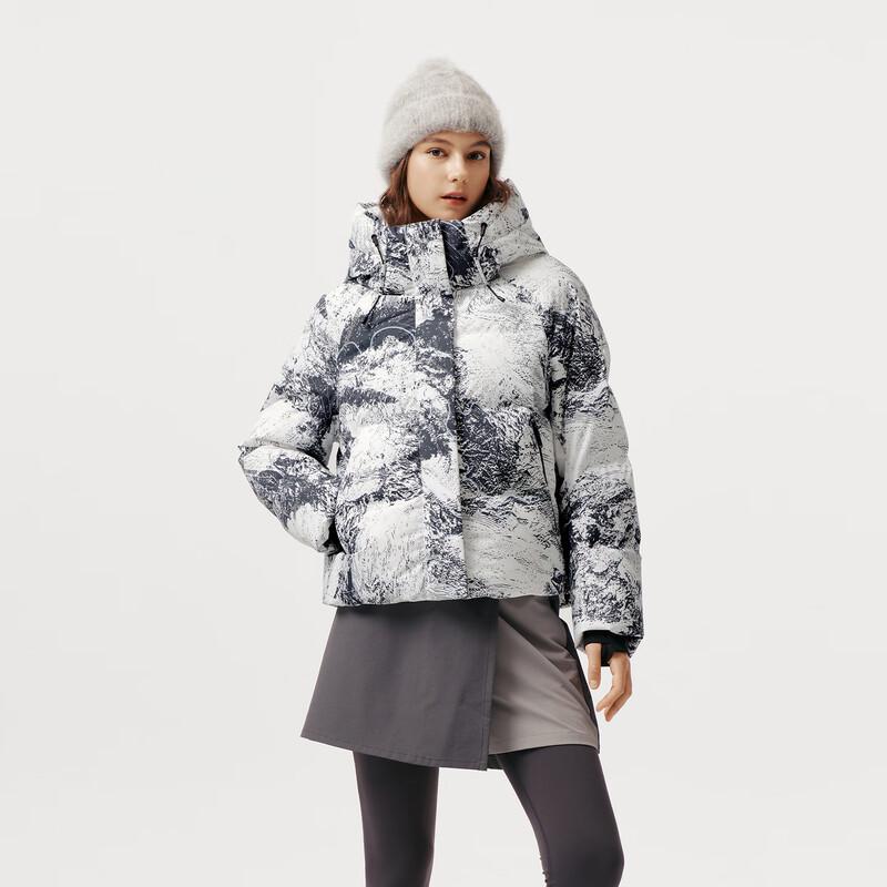 Tanboler Women's Short Hooded Goose Down Puffer Jacket