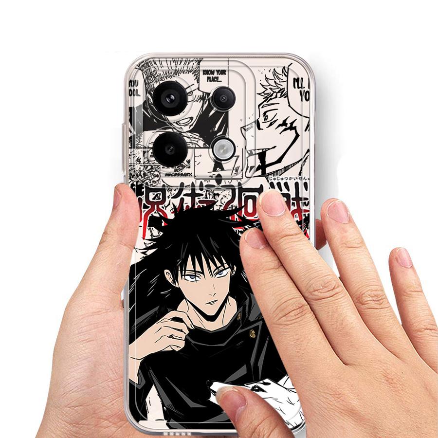 J-Jujutsus K-Kaisens Anime Case for Xiaomi Redmi Note 14 Pro Plus 12 14C Note 13 A4 9 10 11 10S 12S 13C 11S Soft Phone Cover