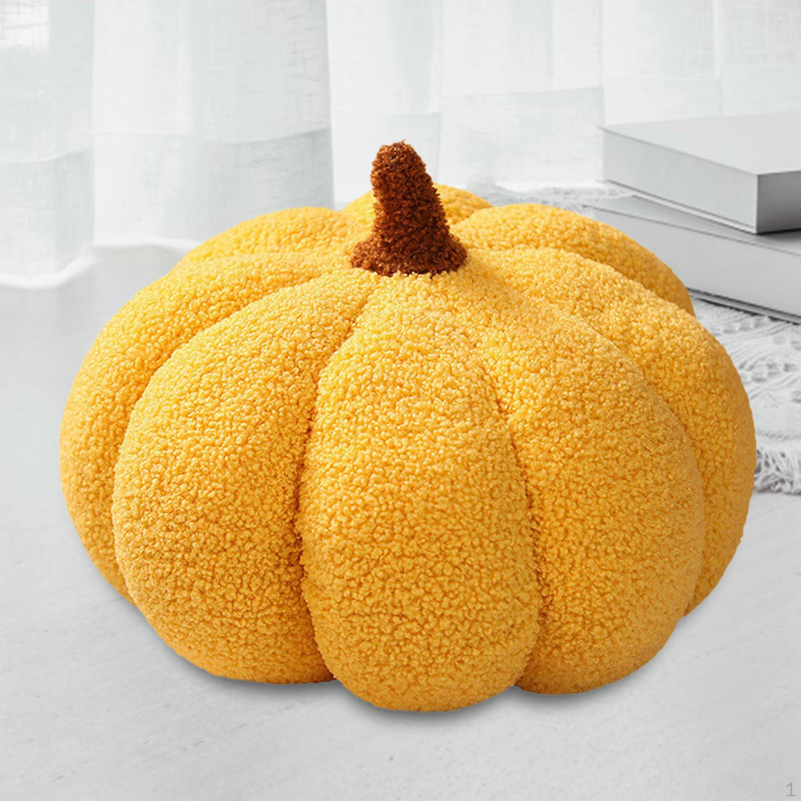 Festive Pumpkin Pillows Plush Decor for Halloween Home Yellow 1190₽