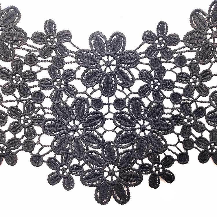 Wateroplosbare kanten kraag polyester zijde borduursel corsage driedimensionaal hol borduursel valse kraag DIY kant accessoires