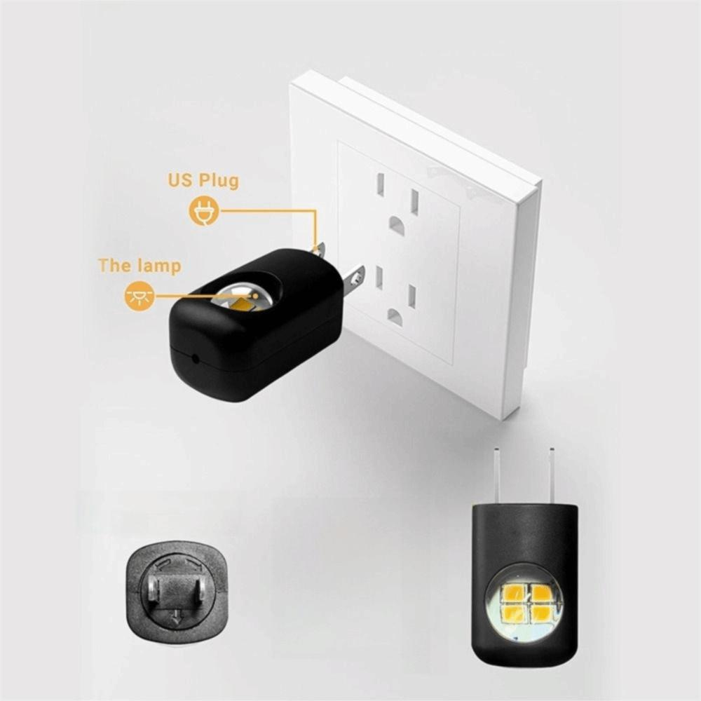 Dämmerung bis Morgengrauen Wand-Nachtlampe Stecker-Design Nachtlicht Stecker LED Raumlampe Badezimmerbeleuchtung