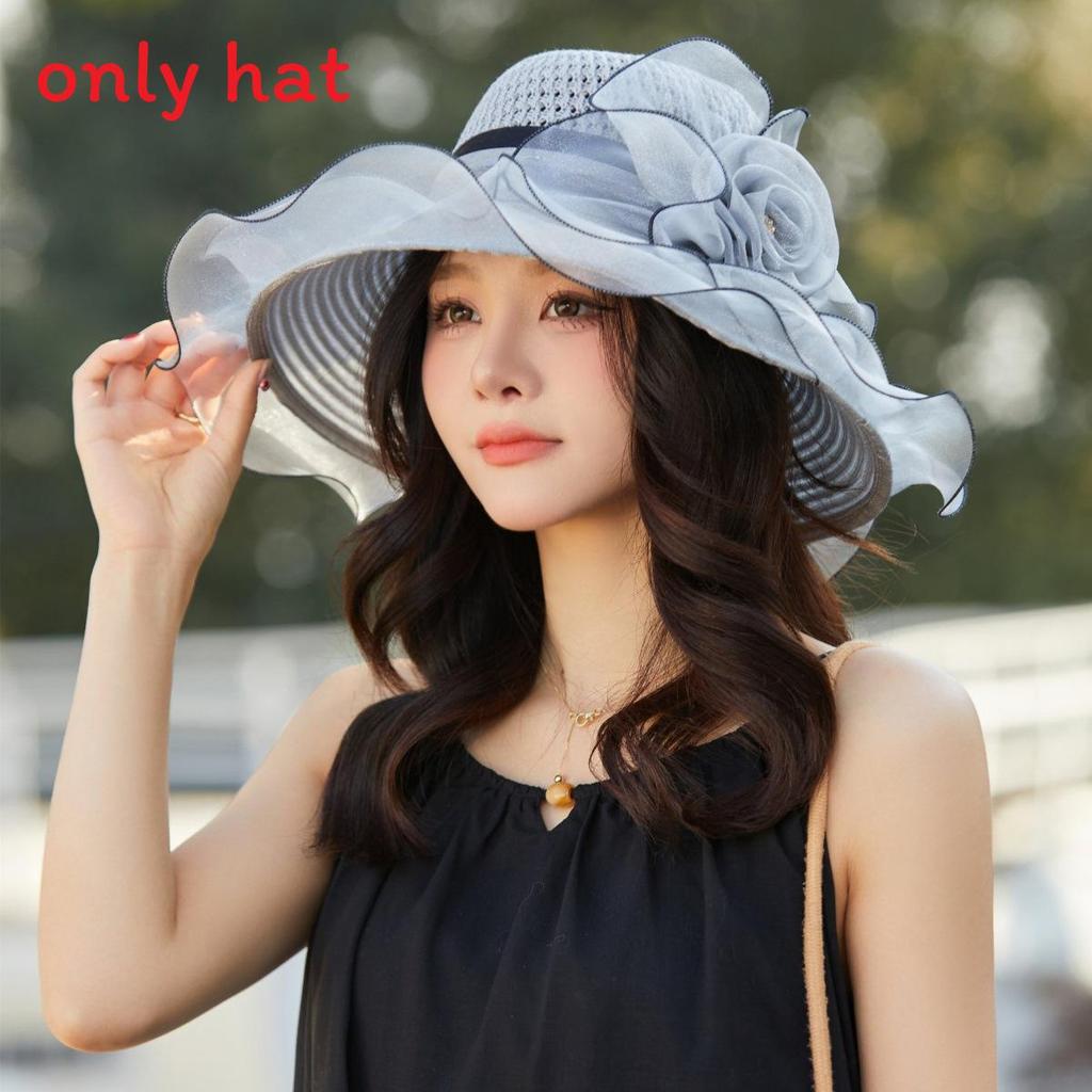 Summer Ladies Large Brim Sun Hat With Breathable Mesh For Beach And Travel