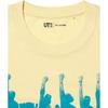 Uniqlo × One Piece Collaboration SS25 Silhouette Pattern Letter Print Loose Casual Short Sleeve T-Shirt Men T-Shirts Yellow 480692-41