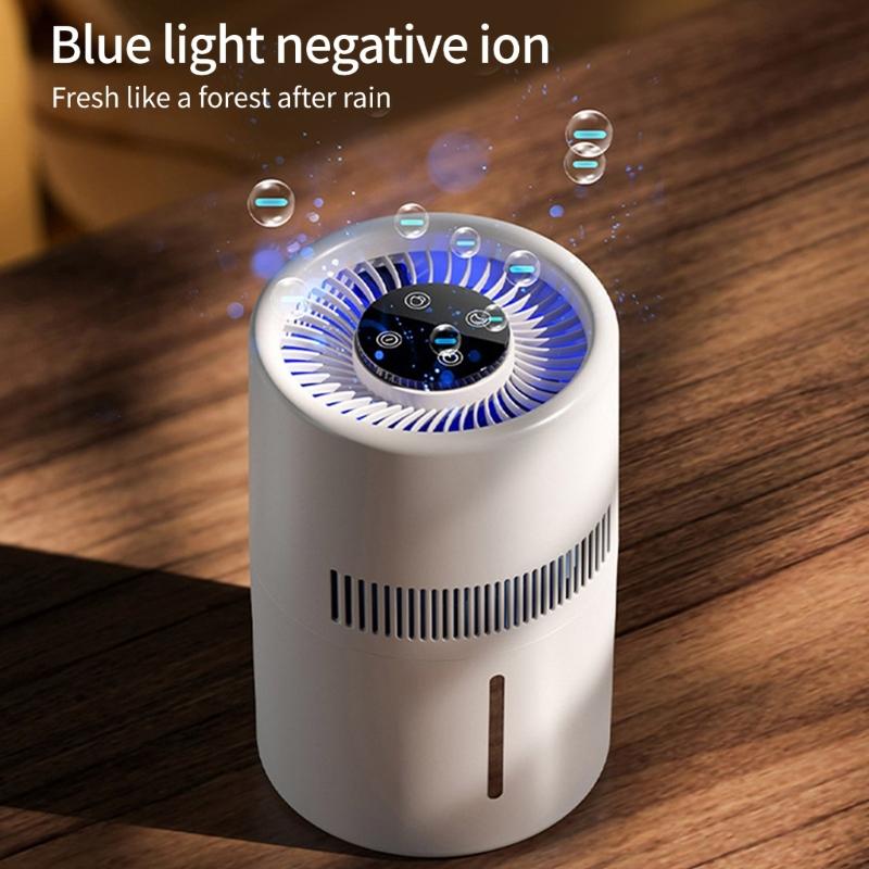 Desktop Air Purifiers Filter Portable Air Cleaner Odor Remover Air Freshener for Bedroom Office Small Air Purifiers