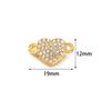 5 pièces Fermoirs Magnétiques en Alliage Strass Cœur Fermoirs Finaux Magnétiques en Métal Connecteur Pour Fabrication de Bijoux DIY Bracelets Collier Fournitures