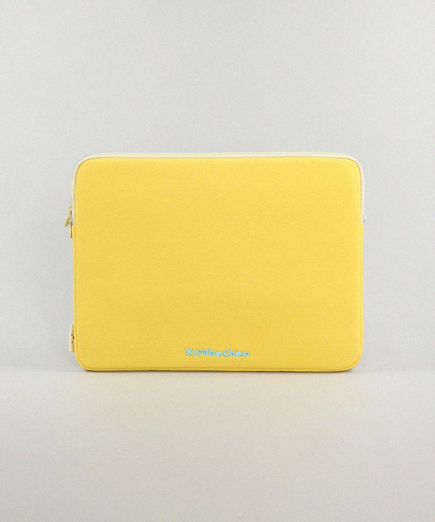 Kimhachan Pupi Pattern Laptop Pouch - Yellow