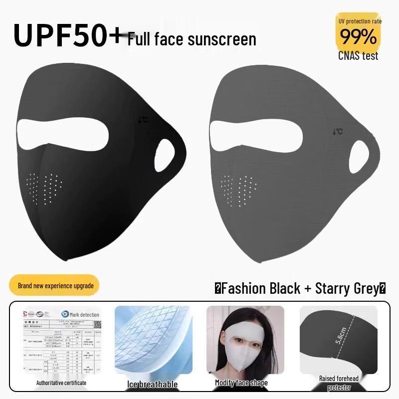 Women's UV Protection Ice Silk Face Mask - Summer Cycling & Driving Sun Shield