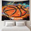 Custom Name basketball Print Tapestry, Backdrop, Easy Setup, Ideal for Bedroom, Office & Living Room, with Aesthetic Wall Hanging Decor.