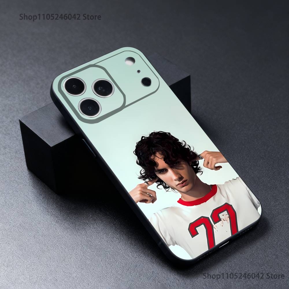 singer S-Sombr Wear-resistant Phone Case For iPhone 17,16,15,14,13,12,11,Pro,XS,Max,XR,Plus,E,SE4,Mini Black Soft Cover