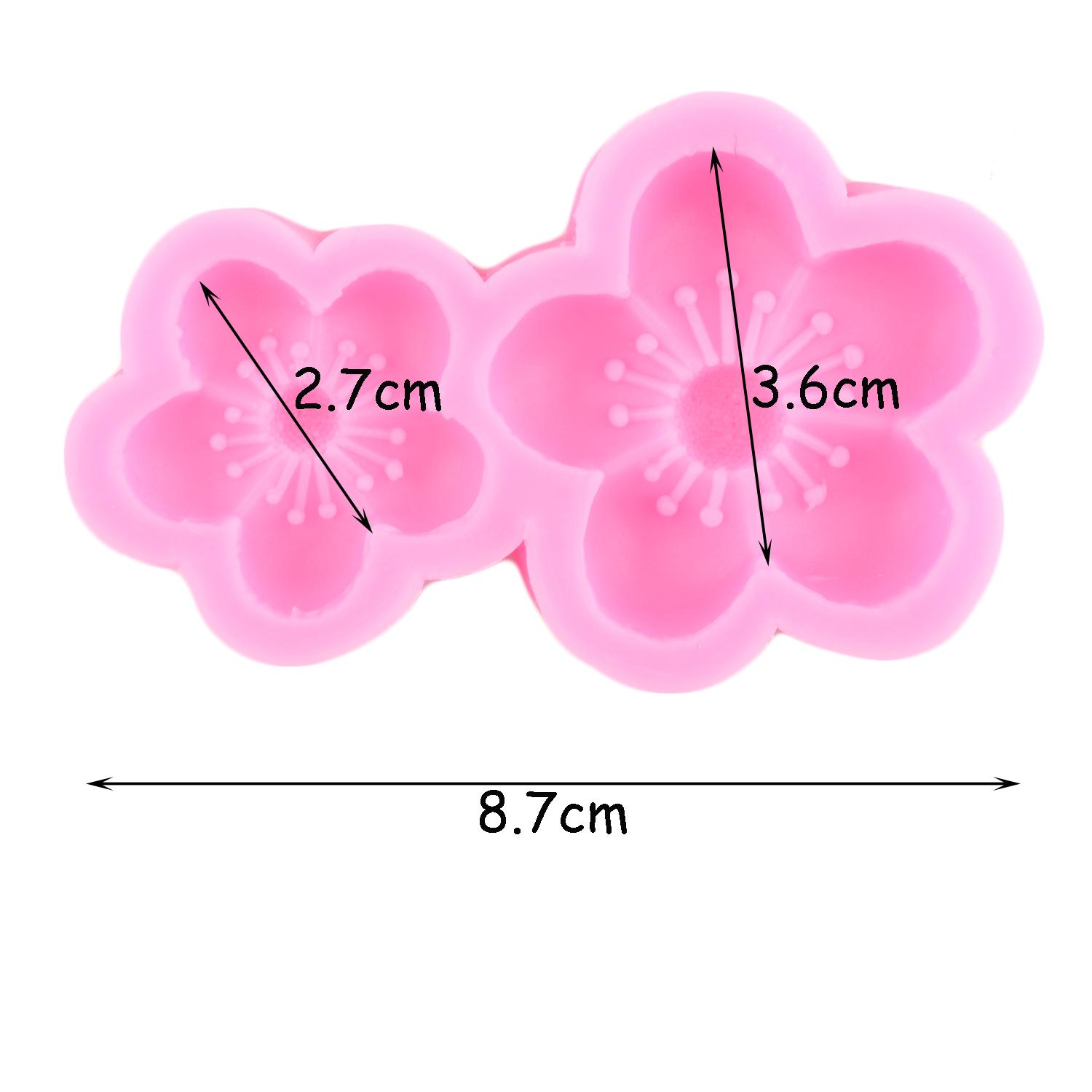 

Силиконовая форма для цветов вишни, формы для помадки, инструменты для украшения торта, сделай сам, подсолнечник, кекс, шоколадные конфеты, смола, глина, форма белый