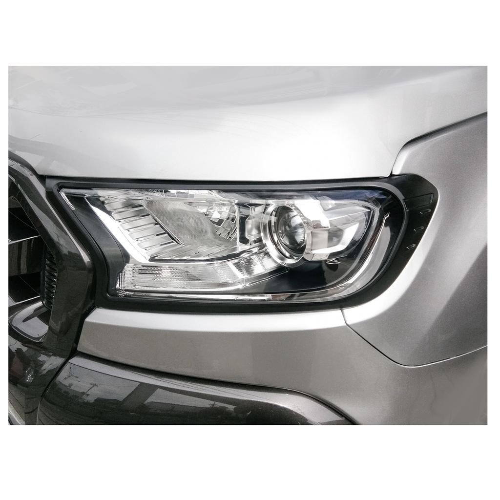 Per Ford Ranger Raptor 2 Pezzi Copertura Cornice Fari Auto Nero Opaco Trim 2018 2019 2020 2025 2025 Telaio Lampada Anteriore Protettivo