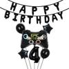 Video Game Party Supplies Set Baby Boy Birthday Party Decoration Happy Birthday Gaming Backdrop Game Table Covers Gamer Balloons