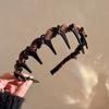 Rhinestone Hairband Elegant Vintage Non Slip Hair Hoop for Women Girls Fashionable Bridal Hair Accessory