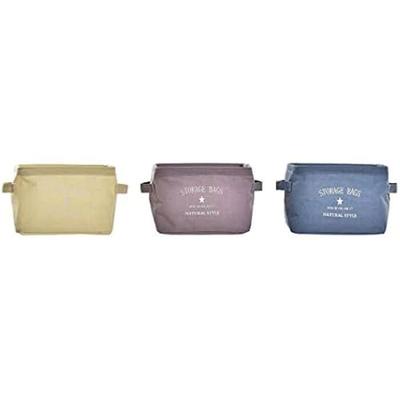 Basket - DKD HOME DECOR - Standard - Canvas - 20x16x15 Cm - Colors Yellow, Blue, Garnet