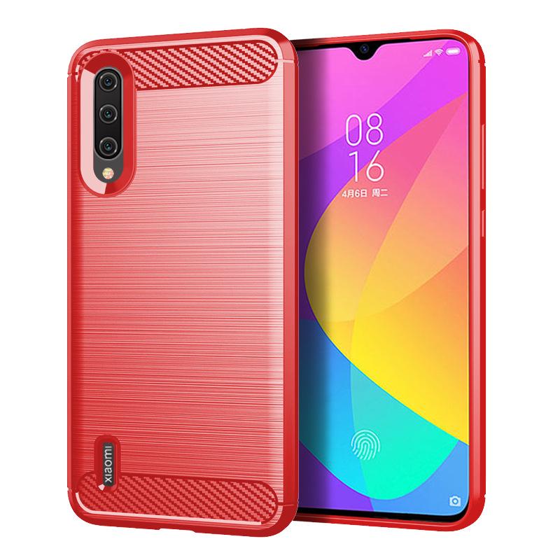 

Для Xiaomi Mi CC9 силиконовый чехол карбоновый чехол для задней панели для Xaomi cc9 Micc9 Huawei мягкий противоударный чехол для смартфона Mi CC9 красный