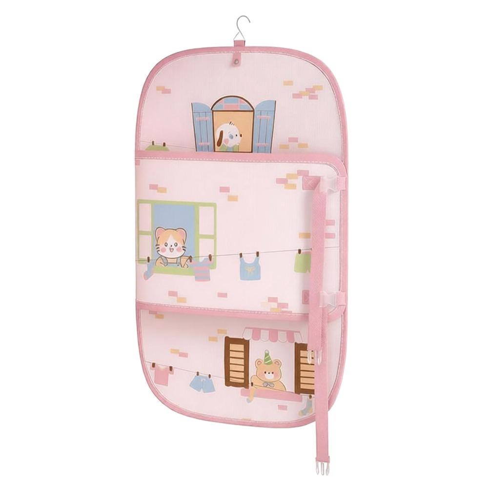 Foldable Cartoon Storage Board for Clothes Multi-Functional Large Capacity Clothes Dust Bag Clothes Organizer Space Saver