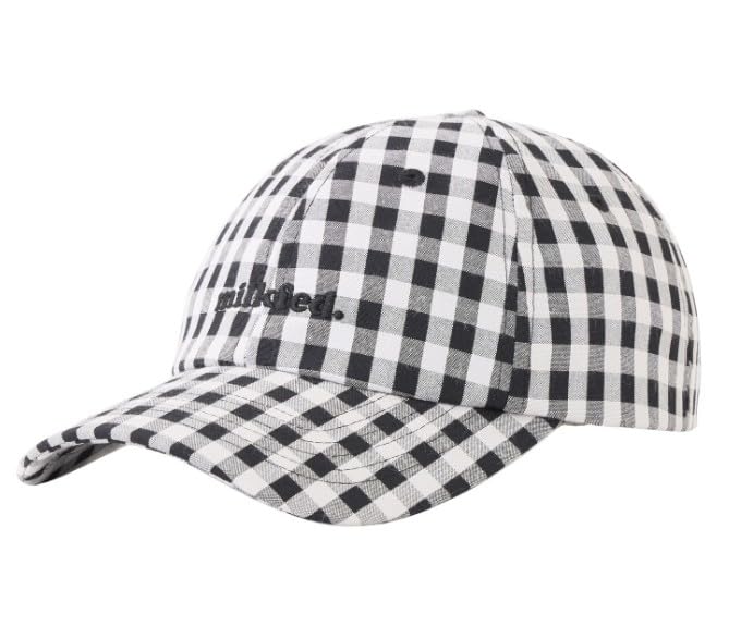 

[Milkfed] КЕПКА С ЛОГОТИПОМ ГИНГЕМ для женщин, ЧЕРНАЯ