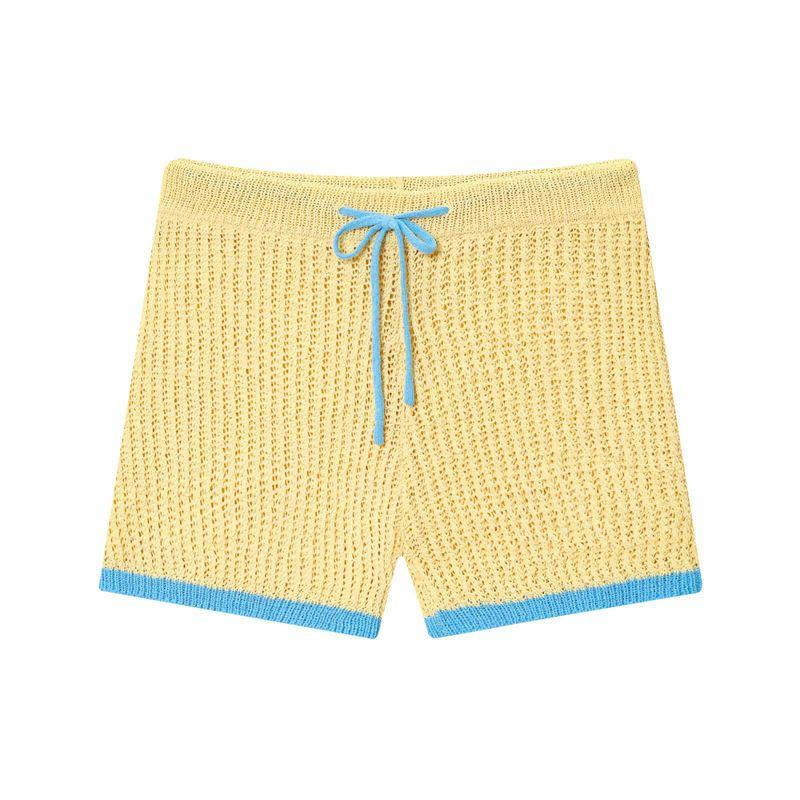 Araltay New Arrival Fashion Style Women's Fashion All-Match Knitting Polo Shirt Outwear Knitting Shorts Suit