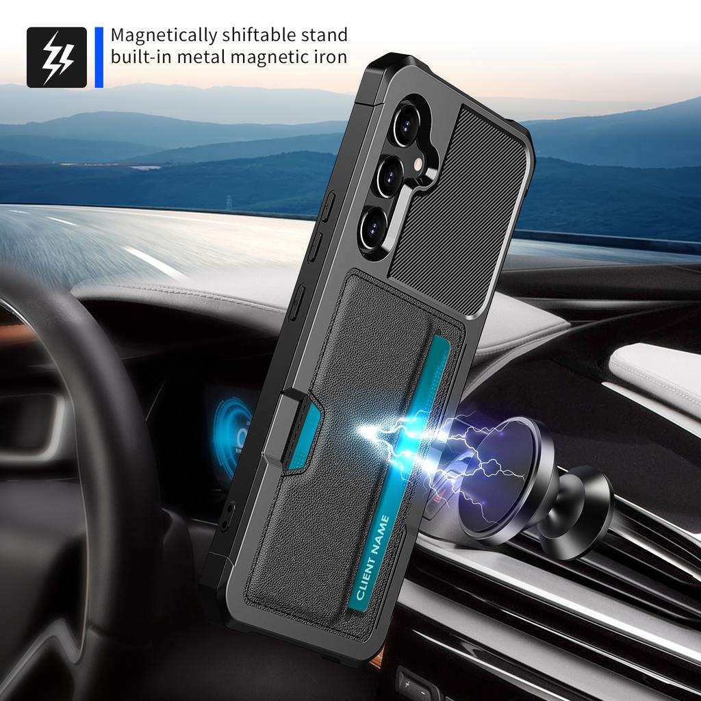 ZM02 For Samsung Galaxy A35 5G Card Slot Four Corner Shockproof Phone Case