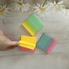 50sheets PET Transparent Sticky Notes Perspective Waterproof Clear Fluorescence Memo Pad Stationery School Office Supplies