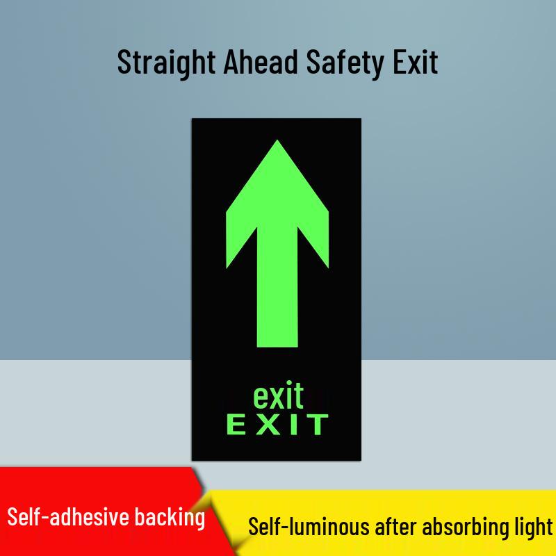 

Самосветящаяся наклейка знака аварийного выхода - Не требует электричества