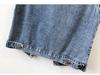 Trendy European-Style Embroidered Denim Vest for Women - Versatile Sleeveless Jacket, Short Style for Spring and Autumn 2025
